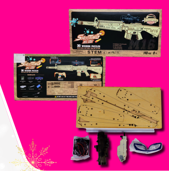 Jug. hidrogel 154 pcs m16 y ak47 2 en 1